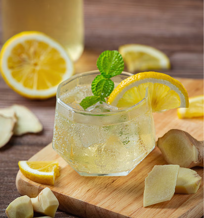 Sparkling Lemon Ginger Iced Tea - Teacle 