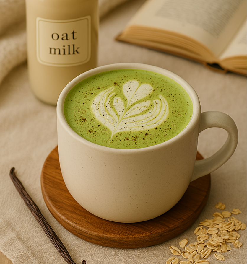 Oat Milk Matcha Latte - Teacle 