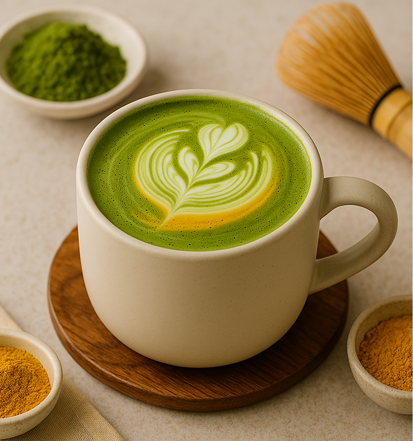 Matcha Turmeric Latte - Teacle 